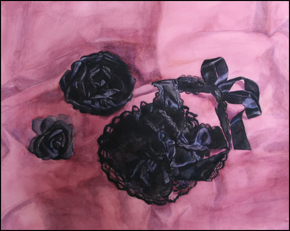 Gothic Lolita details: Metamorphose headpiece with roses